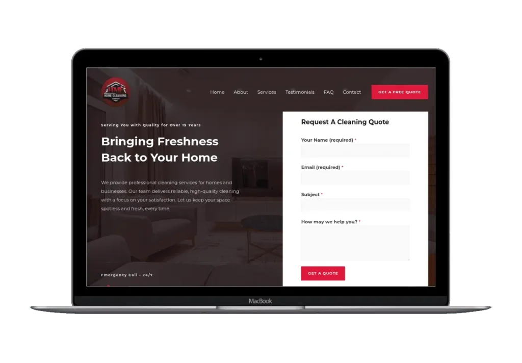 Cleaning website mockup.webp