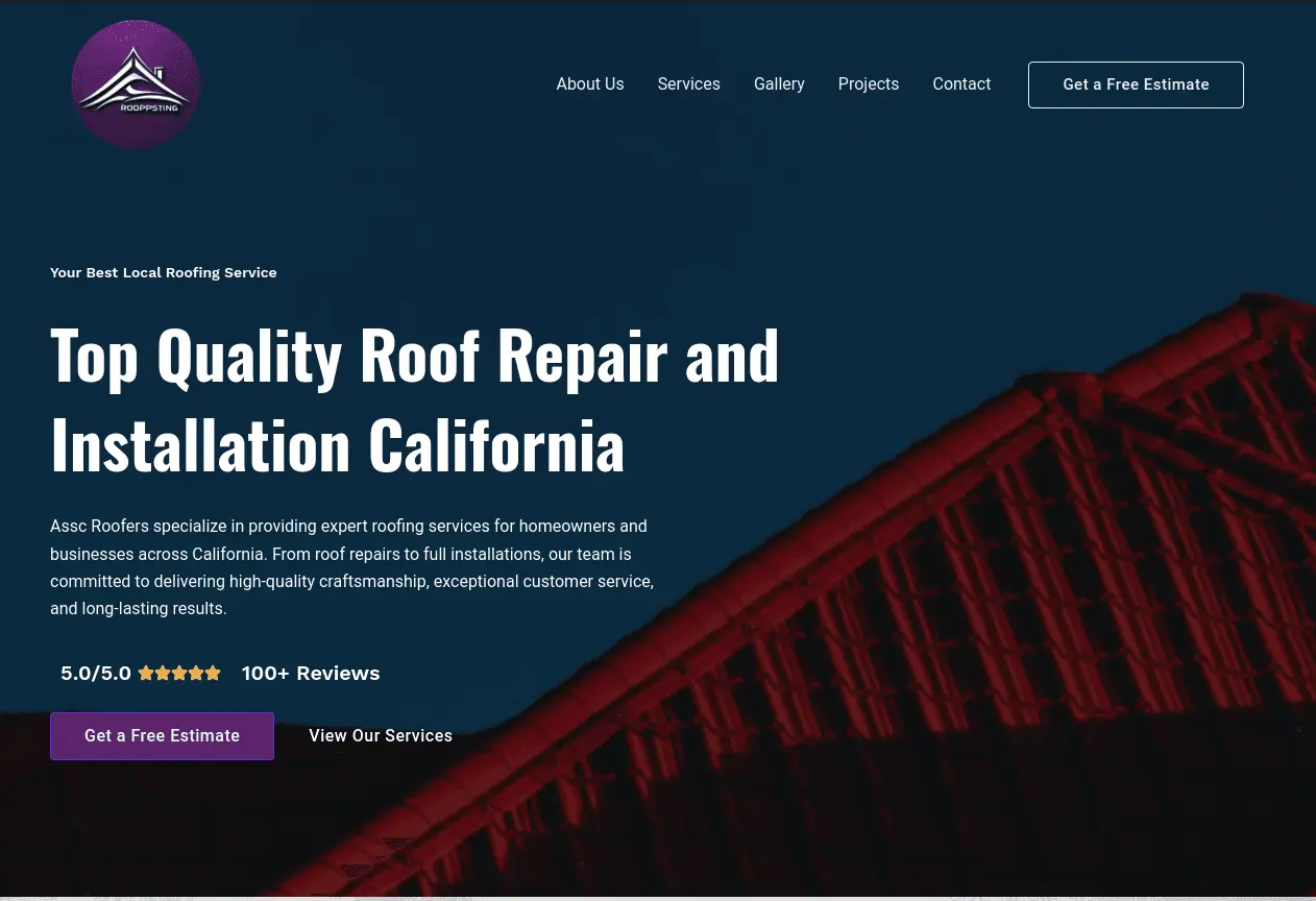 Roofing Website
